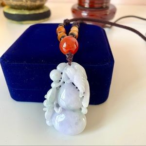 Certified Natural Burmese Jadeite Jade Pendant